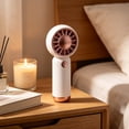 thumbnail image 7 of Mini Handheld Fan Portable Desktop USB Rechargeable Small Fan with Charging Cable, 3 Speeds, Compact Personal Fan for Outdoor Travel Office, Pink, 7 of 7