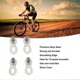 thumbnail image 3 of 2 Pairs Bike Missing Link Alloy Steel Smoothing Edge Polished High Strength 10 Speed Quick Link for Repair Replacement, 3 of 4