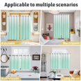 thumbnail image 6 of Ombre Green White Kitchen Curtains 84 Inch Length, Modern Painting Grommet Top Bedroom Living Room Curtains, Light Filtering Cafe Curtain Drapes 2 Panels Set 84''x84'', 6 of 9
