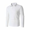 thumbnail image 4 of FRSASU Mens Henley Shirts Long Sleeve with Pocket Fall Cotton Casual T-Shirts Plain Moisture Wicking Tee with 3 Button White, 4 of 8