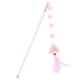thumbnail image 1 of Juguete interactivo con forma de pluma y cascabel para gatos, suministros para mascotas, juguete educativo Rosa claro, 1 of 9