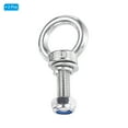 thumbnail image 3 of Uxcell M12 x 40mm Lifting Shoulder Eye Bolt 304 Stainless Steel Lifting Ring Threaded Eyebolt with Nuts and Washers 2Pcs, 3 of 5