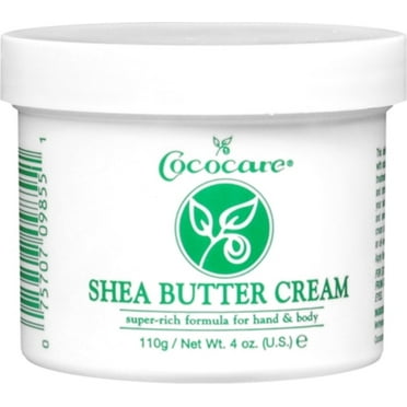 Cococare Shea Butter Cream for Hand and Body, 4 Oz, 3 Pack