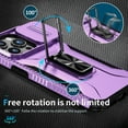 thumbnail image 2 of Allytech Rugged Case for iPhone 13, [Slide Camera Cover] [360° Rotating Kickstand] [Military Protection] [Magnetic Car Mount] Non-Slip Anti-Scratch Shockproof Heavy Duty Case - Purple, 2 of 8