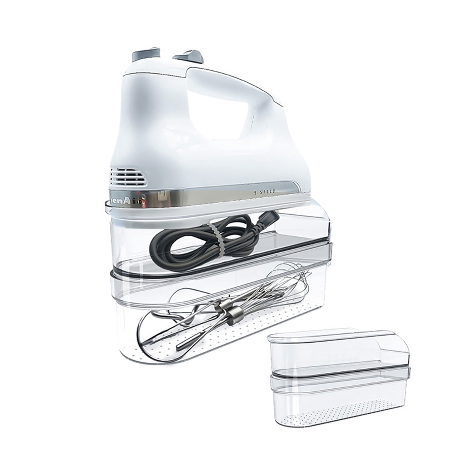 Compact Clear Plastic Organizers Box for Storing Kitchen Whisks and Mixing Tools That Enhances Accessibility and Order