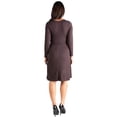 thumbnail image 2 of 24/7 Comfort Apparel Chic V-Neck Long Sleeve Maternity Wrap Dress, 2 of 3