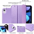 thumbnail image 6 of DTTO iPad Air Case 5th / 4th Generation 10.9 Inch, Hard Back, Sparkled and Sheen Front Cover for iPad Air 10.9" 5th / 4th Gen 2022 2020, Support 2nd Gen Pencil, Auto Sleep/Wake - Purple, 6 of 6