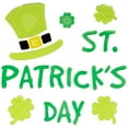 thumbnail image 4 of Northlight Set of 5 Double Sided St. Patrick's Day Gel Window Clings, 4 of 8
