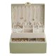 thumbnail image 4 of SONGMICS Caja Joyero, Estuche de Joyas con 2 Capas, con Asa, Bandeja Flexible, 20.5 x 24 x 11 cm, Verde Laurel, 4 of 9