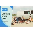 thumbnail image 5 of Low Folding Camping Chair, Portable Beach Chairs, Mesh Back Lounger For Outdoor Lawn Beach Camp Picnic, 5 of 10