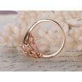 thumbnail image 5 of HeartsAndYou 1.7ct Natural Peach Morganite Engagement Ring 14k SOLID Rose Gold Unique Design, 5 of 9