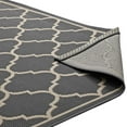 thumbnail image 5 of Modway Avena Moroccan Quatrefoil Trellis 9x12 Indoor and Outdoor Area Rug in Gray and Beige, 5 of 9