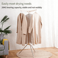 thumbnail image 5 of Stainless Steel Clothes Drying Rack, 59-Inch Folding Laundry Rack for 27 Pieces of Clothes, White and Silver, 5 of 7