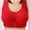 Red, variant on loopsun Womens Plus Size Bra,Women Bras Plus Size Behind Buckle Comfortable Breathable Exhaust Base Solid Non-Steel Ring Non-Magnetic Buckle Underwear