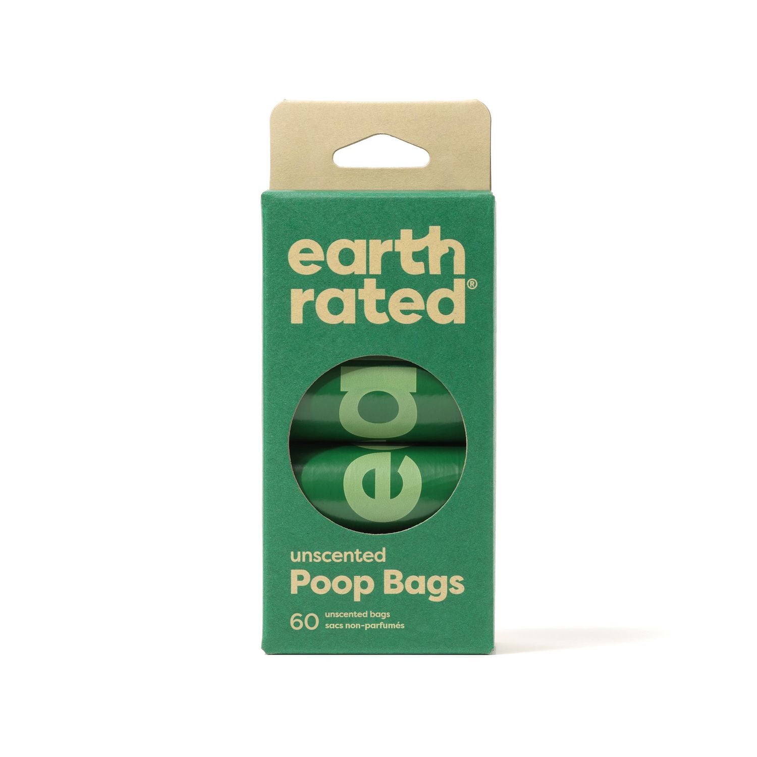 Earth Rated Unscented Poop Bags on 8 Refill Rolls, 60 Count, 100% leak-proof guaranteed.