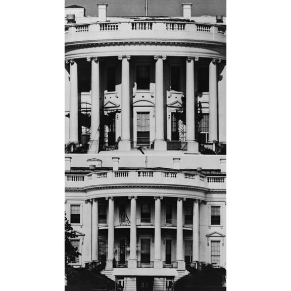 White House South Portico Before And After The Addition Of The 'Truman Balcony' In 1948. - History (18