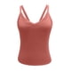 thumbnail image 5 of Blusa sin mangas con cuello en V y chaleco liso a la moda para mujer Pompotops  lopia999146, 5 of 6