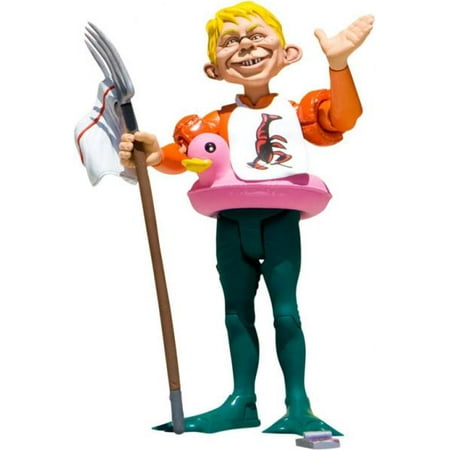 DC MAD Just Us League of Stupid Heroes Alfred E. Neuman as Aquaman Action Figure