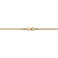 thumbnail image 3 of 14k Yellow Gold 1.6mm Rope Chain Anklet Ankle Bracelet, 3 of 8