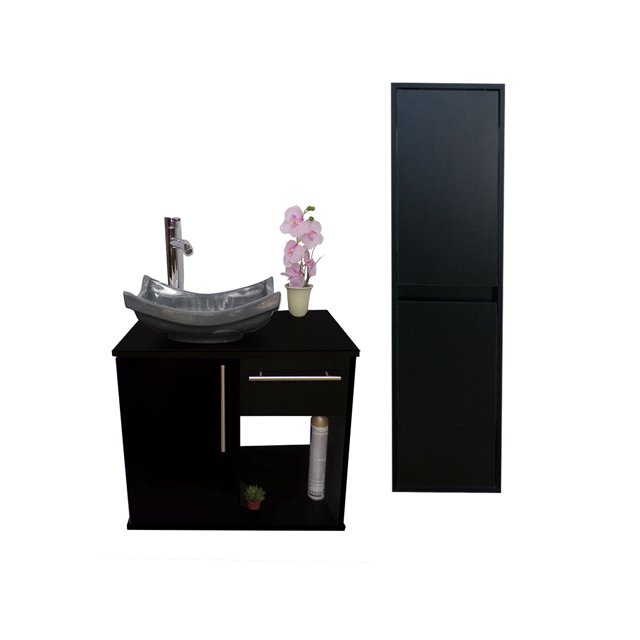 Combo De Gabinete Para Baño Lavamanos Y Monomando + Gabinete Organizador Jacquemart