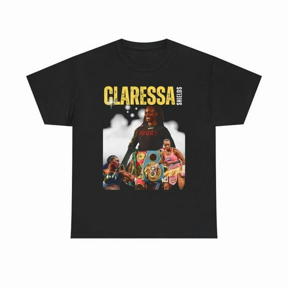Claressa Shields T-shirt - Unisex Heavy Cotton Tee, Boxing Fan Shirt, Sports Apparel, Fighter Tee, Boxing Champion T-shirt, Boxing Lover