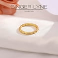 thumbnail image 5 of Celesta Eternity Rings for Women Stackable Wedding Bands CZ 2mm Sterling Silver Ginger Lyne, 5 of 6
