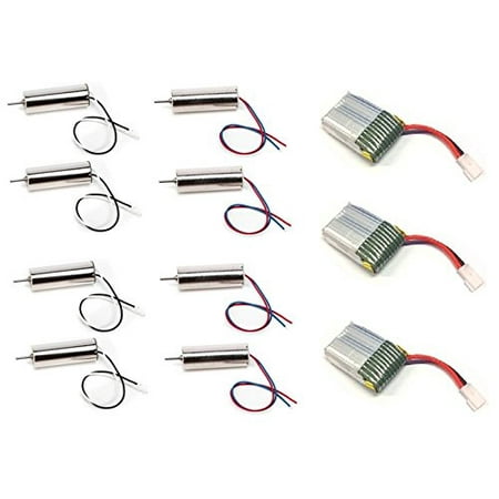 Hubsan X4 H107 Battery Motor COMBO 3.7v 240mAh Replacement Parts FAST USA SHIP! - FAST FROM Orlando, Florida USA!