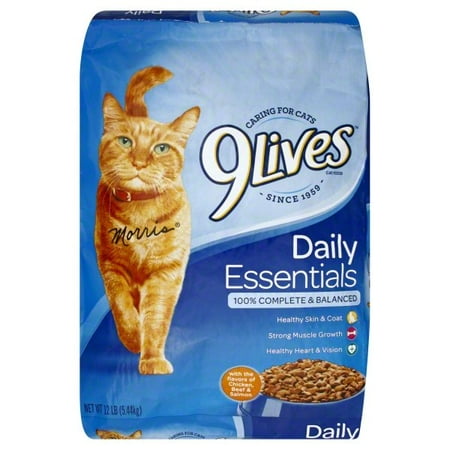 9Lives Daily Essentials Dry Cat Food, 12-Pound Bag - Walmart.com