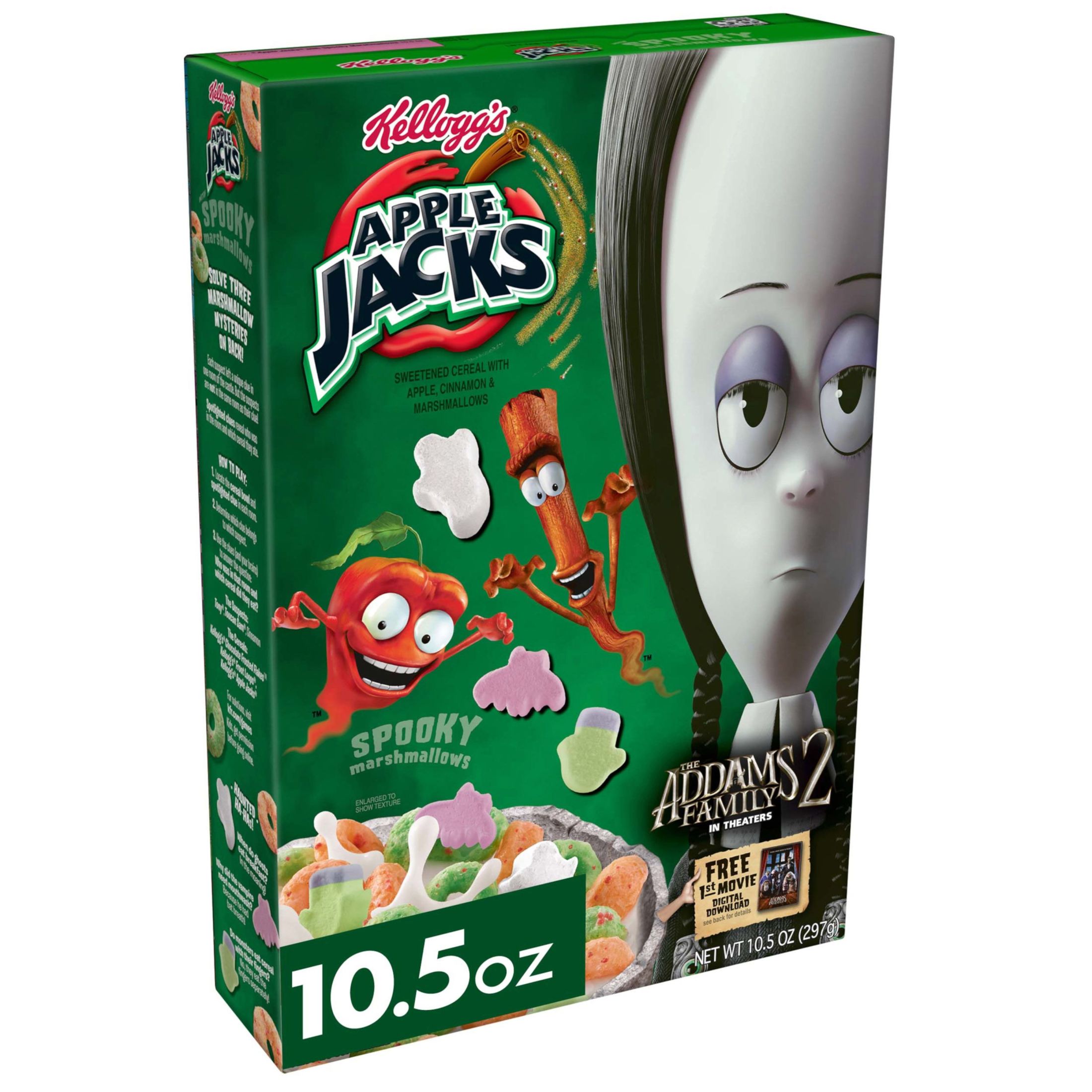 Kellogg's Apple Jacks Original with Spooky Marshmallows Cold Breakfast