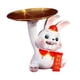 thumbnail image 2 of Estatua de conejo elegante con escultura de bandeja Almacenamiento de artículos diversos Estatuilla de de resina para Sesión Zulema Bandeja de estatua de resina, 2 of 8
