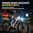 thumbnail image 5 of ESKUTE C200 70-Mile Electric Bike for Adults with 840Wh Removable Battery, 500W Peak Power Ebike, Up to 20MPH Speed, 26" Tires, 7-Speed Adjustable Stem Step-Over E-Bicycle,White, UL2849 Class 2, 5 of 8