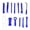 Blue, variant on Suodoka 14Pcs Auto Removal Tool Kit Car Trim Pry Repair Set for Door Panel Audio Instrument Desk Red