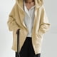 thumbnail image 1 of Puntoco Sudadera con capucha de color sólido con cremallera y manga larga para mujer con bolsillos Puntoco Puntoco-1, 1 of 8