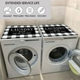 thumbnail image 5 of Washer Dryer Covers for the Top 23.6" x 19.7" Non-slip Dryer Top Protector Mat Dust-proof Washing Machine Cover Pad, Washer Dryer Top Covers for Laundry Room Kitchen Living Room Desk, 5 of 6