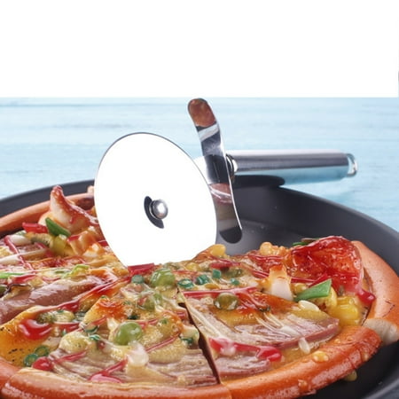 

Single-Wheel Pizza Cutter Knife Food Grade Pizza Slicer DIY Bake Tool for Home Kitchen Backing Accessory