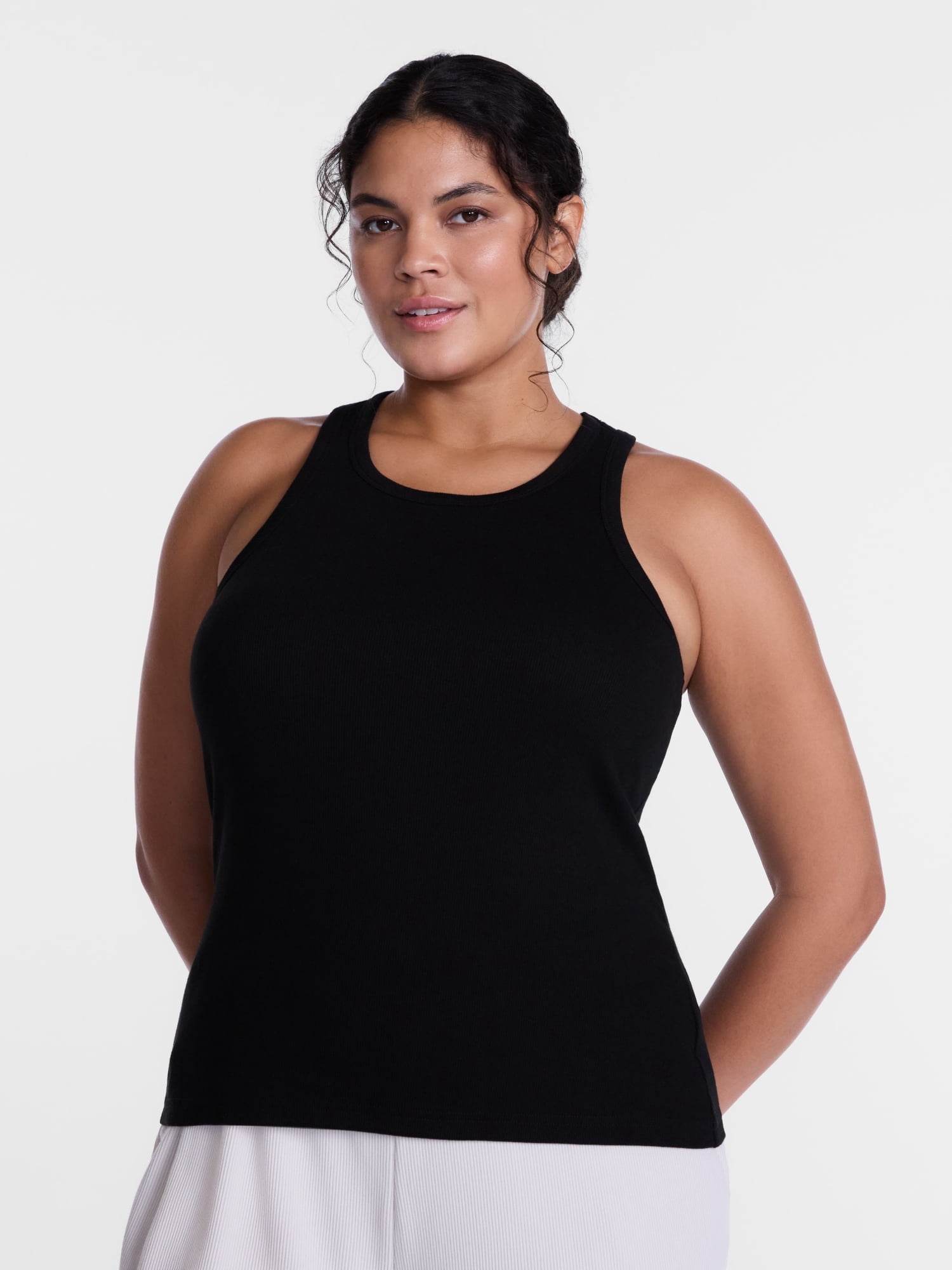 Avia Women's and Women's Plus Ribbed Tank Top, Sizes XS-4X