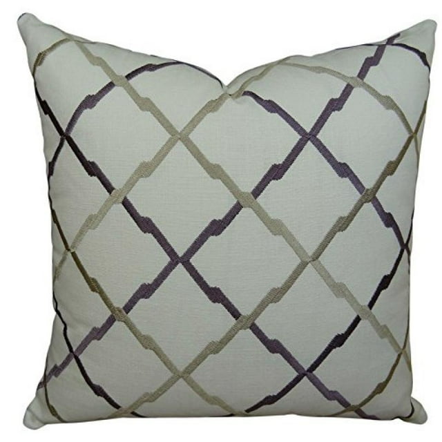 Plutus Lyford Handmade Throw Pillow, (24" x 24")