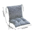 thumbnail image 3 of Dvumao High Back Chair Cushion, Outdoor Rocking Chair Pad with Straps, Replacement Cushion for Porch Swing, Wicker Bench, and Indoor Use, 3 of 6