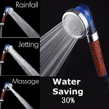 Handheld Water Purifier - Fashion Spa Healthy Anion Water Saving Handheld Shower Head Bathroom Filter Water High Pressure