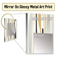 thumbnail image 3 of Designart "Spacious Neutrality II" Abstract Wall Mirror, Printed Grey Wall Mirror, Modern Bathroom Wall Mirror, Decorative Abstract Mirror - 24x32 Inch, 3 of 5