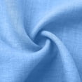 thumbnail image 3 of Ecqkame Women's Linen Dresses Spring Summer Solid Color V Neck Sleeveless Loose Casual Dress Lightweight Comfortable Dresses Sky Blue XXL, 3 of 9