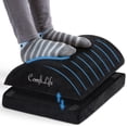 thumbnail image 1 of Foot Rest ComfiLife, espuma viscoelástica de altura ajustable, color negro, 1 of 8