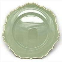 Allgala Floral Sage 13-Inch Charger Plates, Heavy Quality, 6-Pack