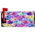 thumbnail image 5 of Coolnut Mailbox Cover Bright Scales Shapes Art Post Mail Box Cover Magnetic Mail Wraps Cover Oversize 25.4" L x 20.78" W, 5 of 5