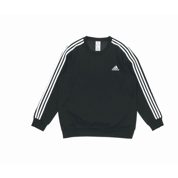 Adidas Men's Essential 3-Stripe Sweatshirt XL Black