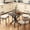Black, variant on Moccha 36" Round Dining Table for 4 - Rubber Wood Kitchen Table with Intersecting Trestle Legs, Vintage Bar Table, Farmhouse Dining Room Tables for Dinette, Small Space, Restaurant, Bistro (Black)