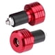 thumbnail image 2 of Par de extremos de manillar de motocicleta de aluminio Universal de 22mm, enchufe de equilibrio de peso, Rojo Jadeshay A, 2 of 8
