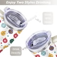 thumbnail image 5 of Christmas Colored Bells 40 Oz Tumbler with Handle Lid and Straw Stainless Steel Double Walled Vacuum Insulated Cup Merry Christmas Gifts Tumbler for Women Men Friends Outdoor Indoor, 5 of 6