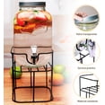 thumbnail image 3 of Vitrolero de Vidrio Bluelander Dispensador de Agua con Base de hierro Capacidad 8 L con tapa, 3 of 5