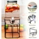 thumbnail image 3 of Vitrolero de Vidrio Bluelander Dispensador de Agua con Base de hierro Capacidad 8 L con tapa, 3 of 5